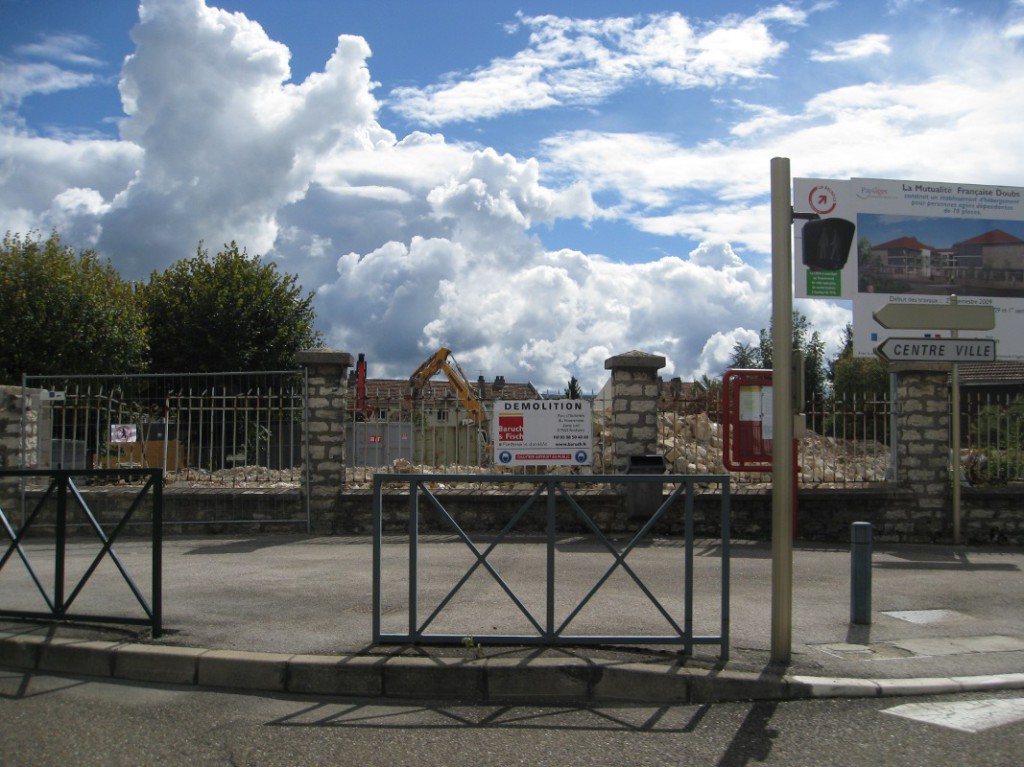 émolition de l'école Paul Bert en 2010