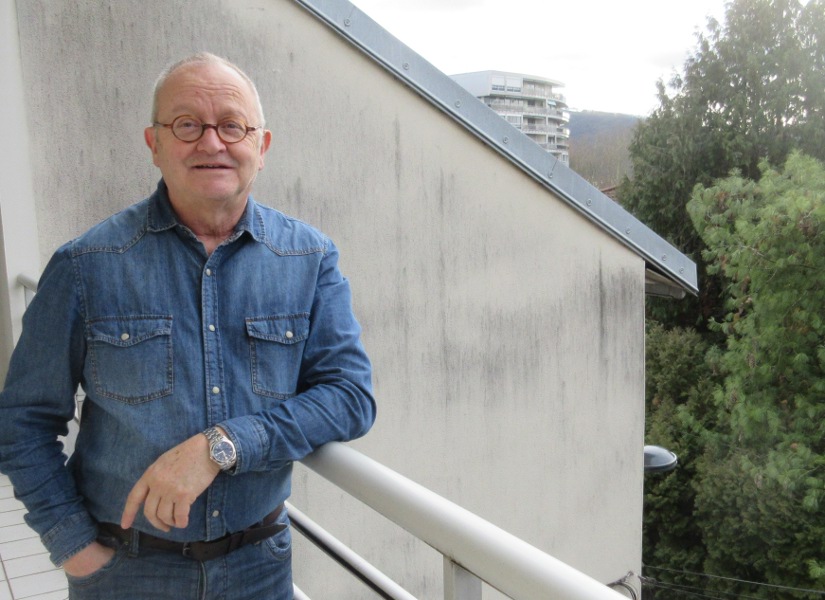 Christian Bornat au balcon