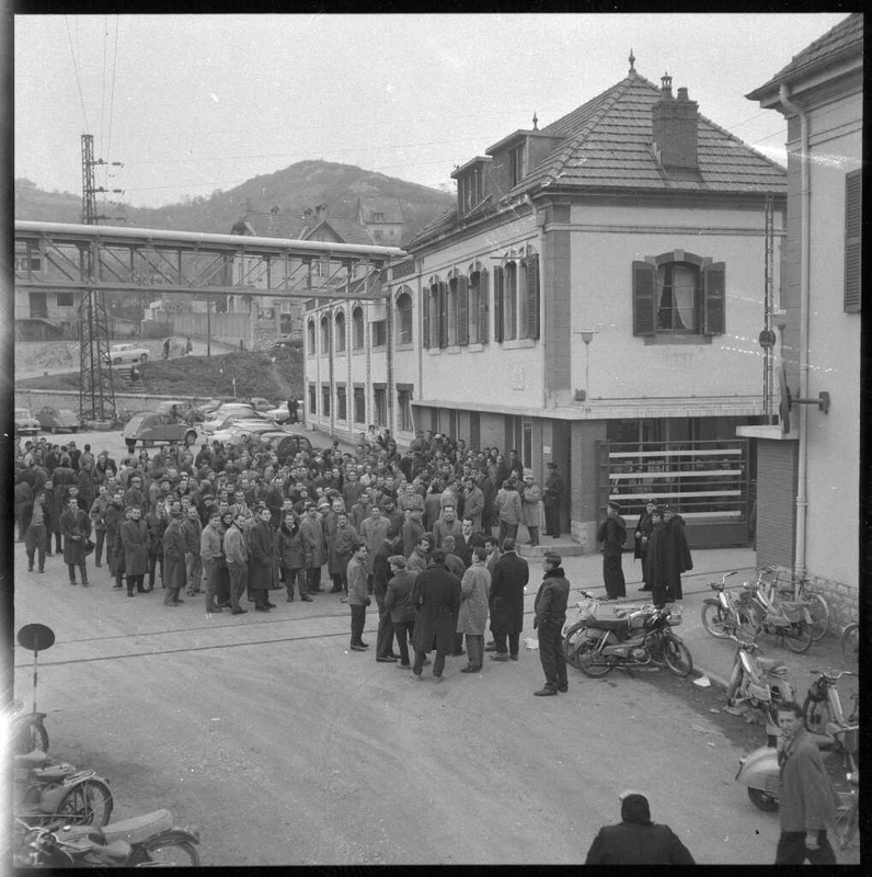 grève à la Rhodia en novembre 61