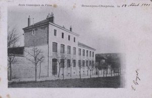 école de filles des Chaprais carte postale