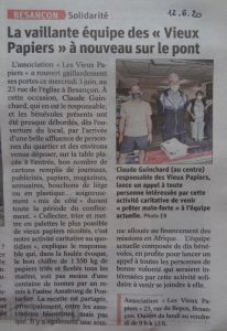 Est 12/6/20 Vieux Papiers