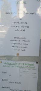 Fée verte menu juin 20