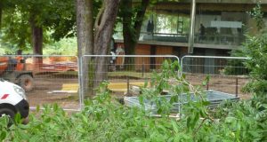 travaux à l'entré de Micaud