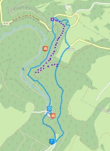 Source de la Loue plan