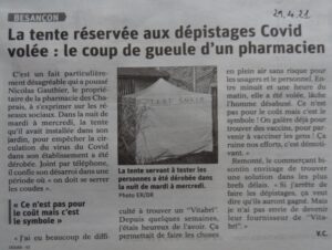Est avril 21 vol chez Gauthier