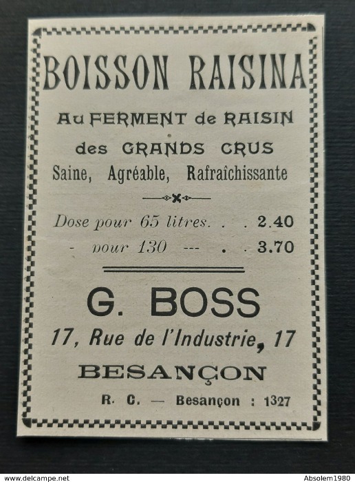boisson Raisina G Boss