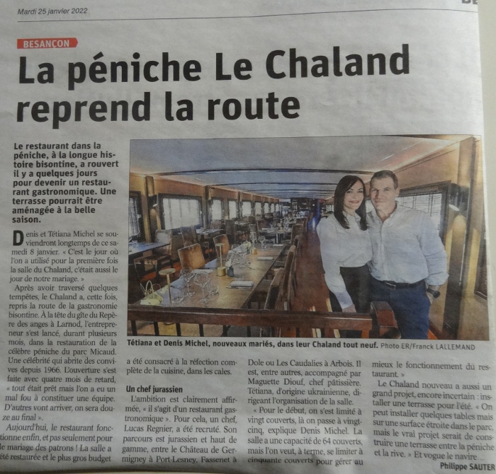 Est 25/1/22 Le Chaland