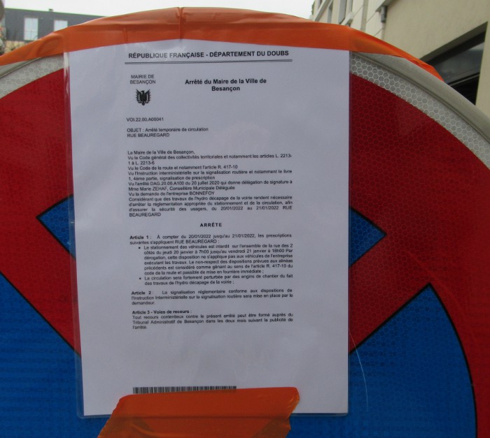 stationnement interdit