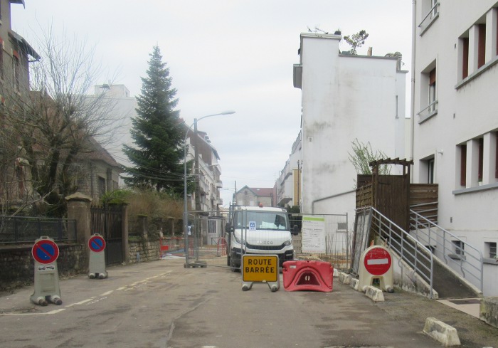 rue Grosjean barrée 6 mois