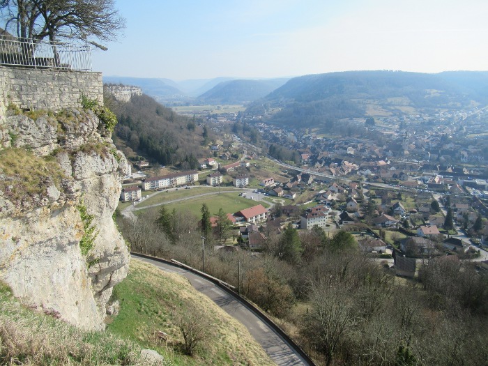 Ornans vue sur la ville du Château