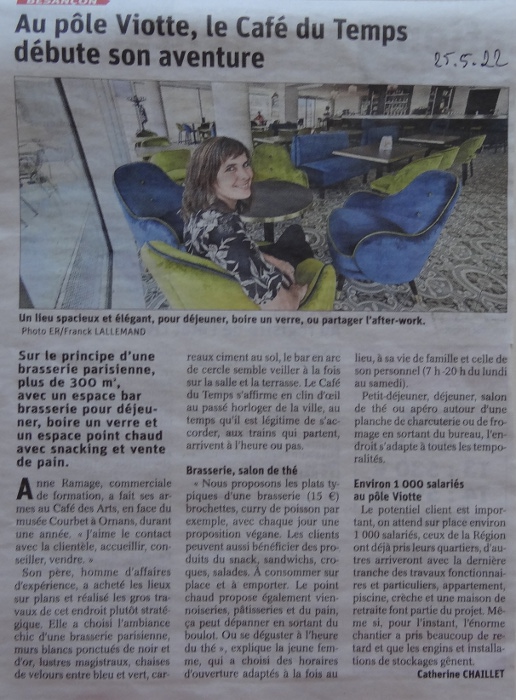 Est 25/5/22 Café du temps