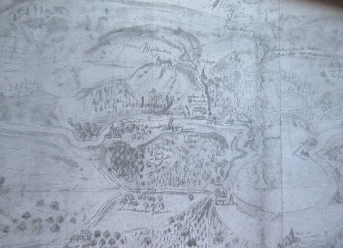 plan de la banlieue au XVIe