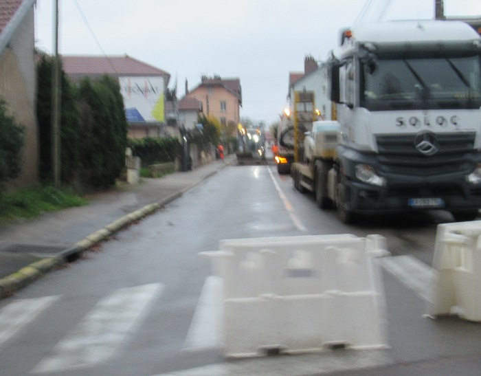 rue Paul Bert en travaux le 30 nov 22