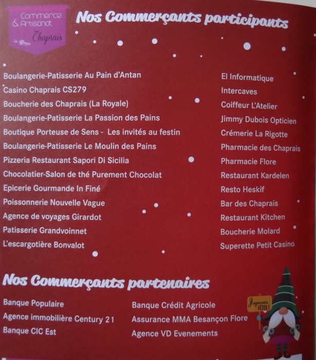 commerçants Noël 22