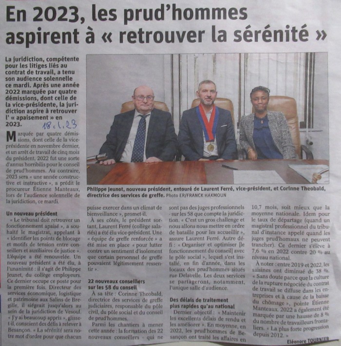 Est 18/1/23 Prudhommes