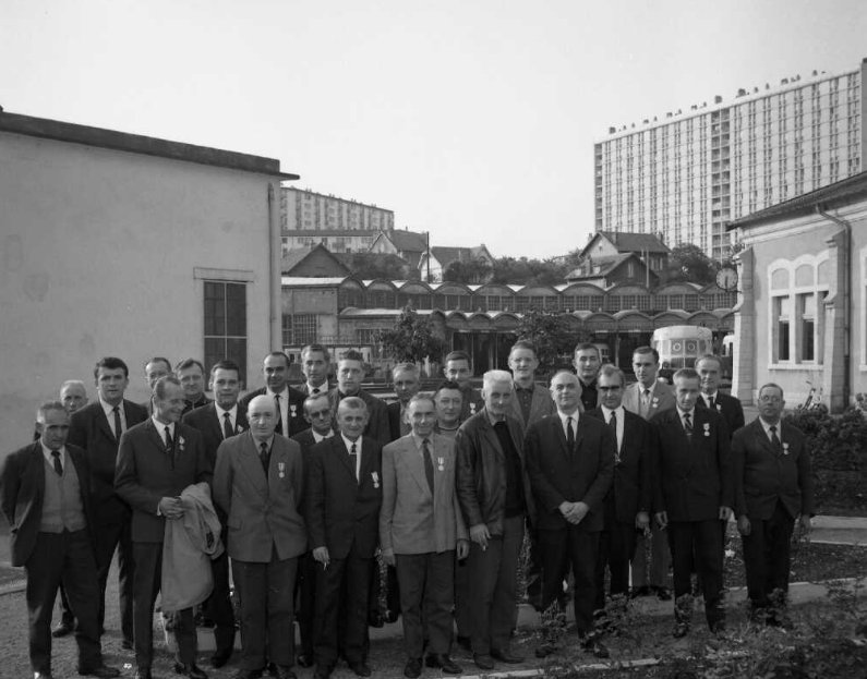 cheminots médailéls juin 1967 photo Faille