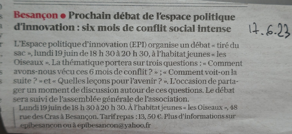 L'Est juin 2023 EPI