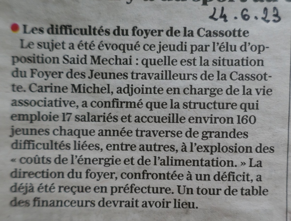 L'Est juin 2023  Cassotte