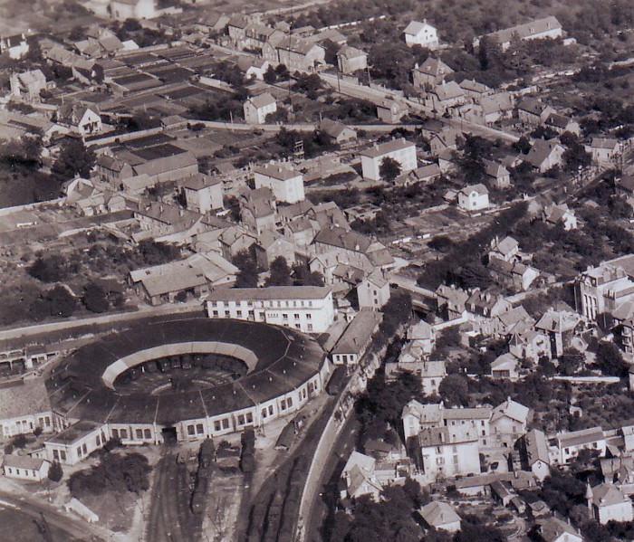 rotonde Résal vue aérienne en 1956