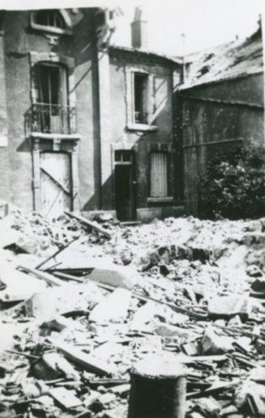Rue Klein bombardée en 1943