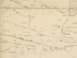 Les Cras plan en 1862 Landresse
