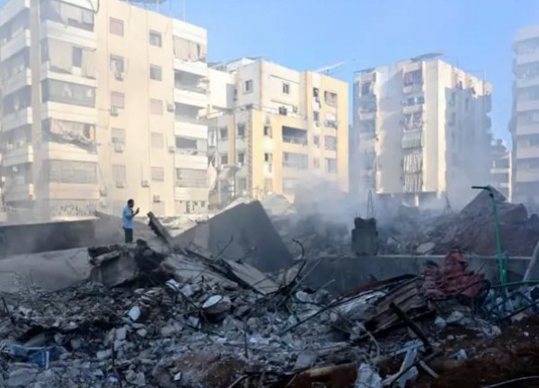 immeubles détruits à Beyrouth par des frappes d'Israël