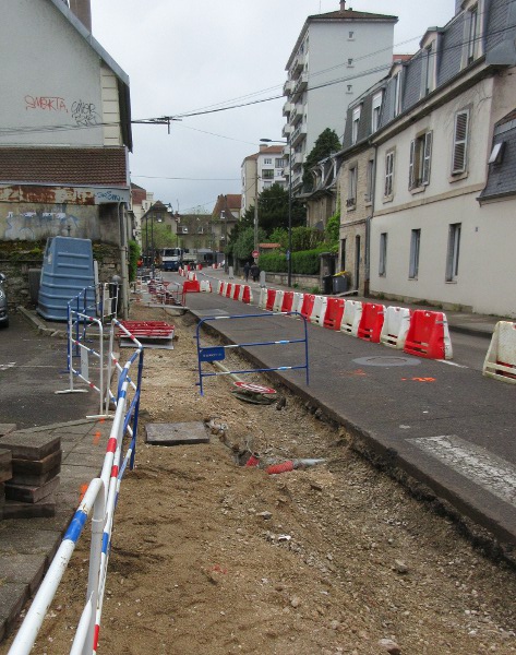 travaux rue de la Cassotte avril 25