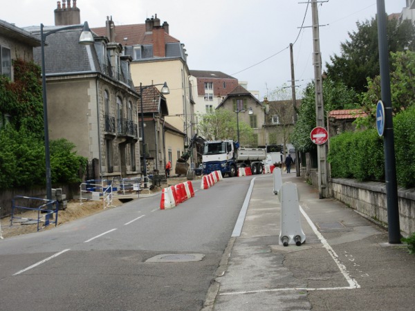 travaux rue de la Cassotte avril 25