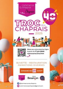 Troc des Chaprais dimanche 31 août 25