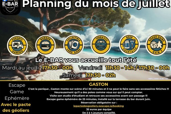 E Bar juillet 25