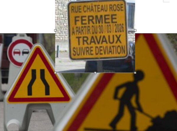 travaux rue du Château rose