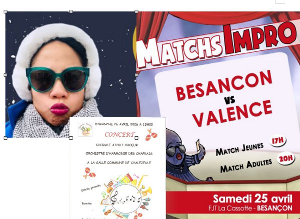 spectacle 25 et 26 avril 2026