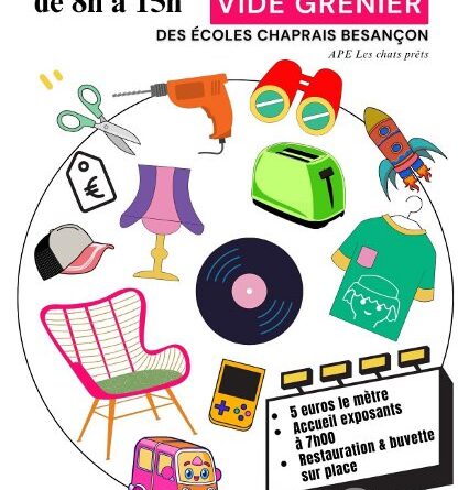 vide grenier école Chaprais