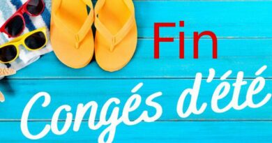 fin des congés d'été