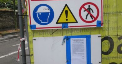 travaux trottoir barré