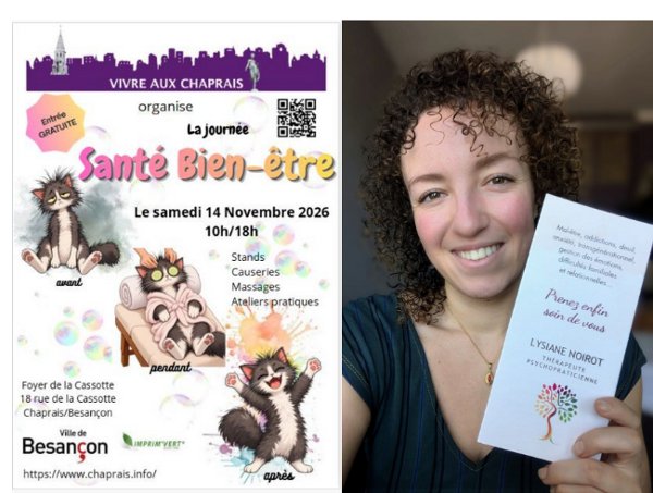 Lysiane Noirot à la Journée Santé Bien être
